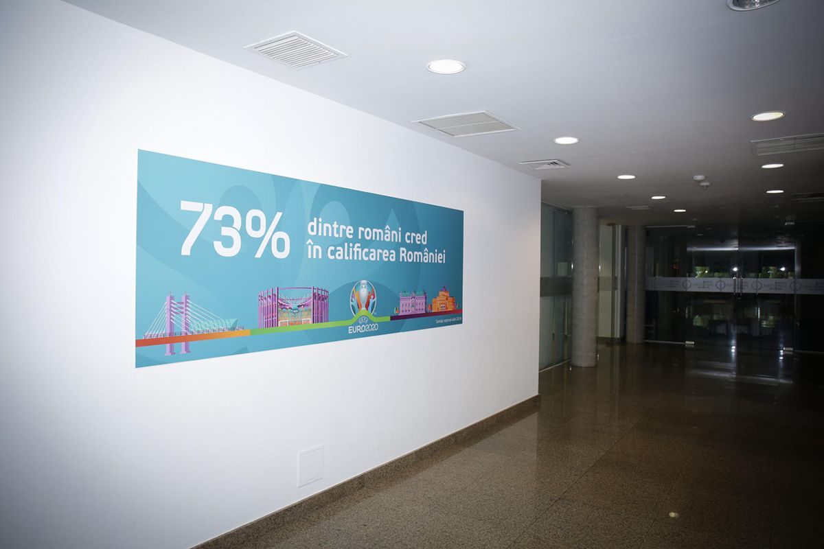 FOTO Baza României decorată pentru EURO 2020