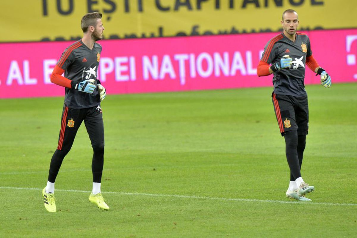 ROMÂNIA - SPANIA // Dinamovistul din lotul lui Uhrin vrăjit de „Furia Roja” » A mers la antrenamentul oficial și s-a fotografiat cu Sergio Ramos