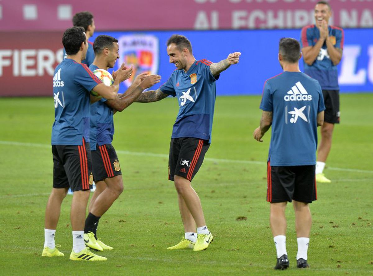 ROMÂNIA - SPANIA // VIDEO WOW! Sergio Ramos, execuție spectaculoasă pe Arena Națională: cum a înscris la antrenamentul oficial