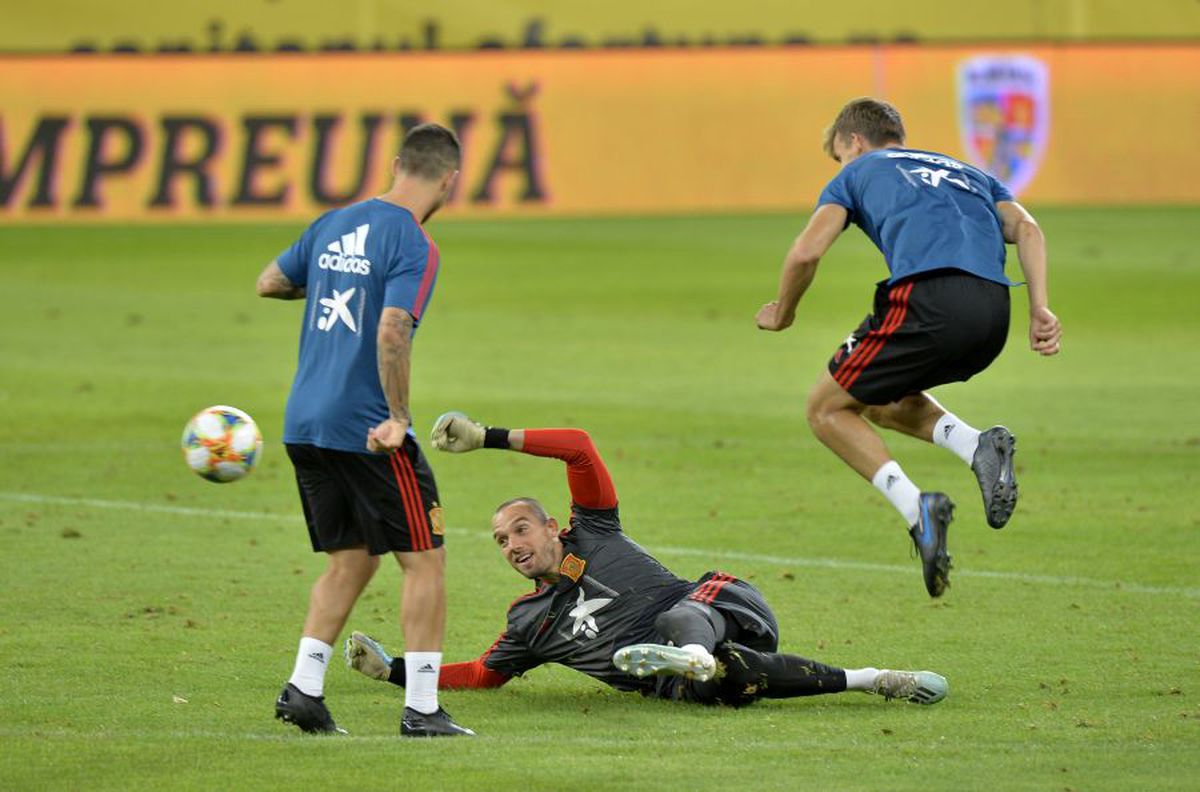 ROMÂNIA - SPANIA // VIDEO WOW! Sergio Ramos, execuție spectaculoasă pe Arena Națională: cum a înscris la antrenamentul oficial