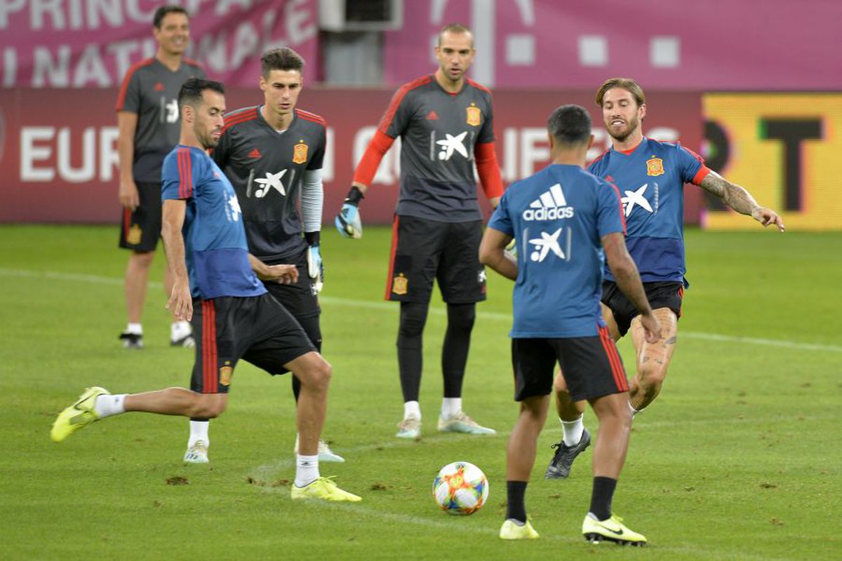 ROMÂNIA - SPANIA // VIDEO WOW! Sergio Ramos, execuție spectaculoasă pe Arena Națională: cum a înscris la antrenamentul oficial