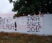 FCSB - DINAMO // EXCLUSIV VIDEO+FOTO Mesaje războinice pe zidurile din baza sportivă a FCSB-ului » Florin Talpan luat la țintă de ultrași