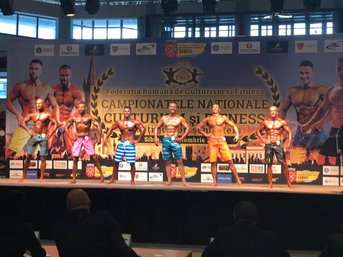 GALERIE FOTO Florentin Corbeanu e „Ronnie Coleman de România” » Polițist oltean, campion național de culturism la 49 de ani!