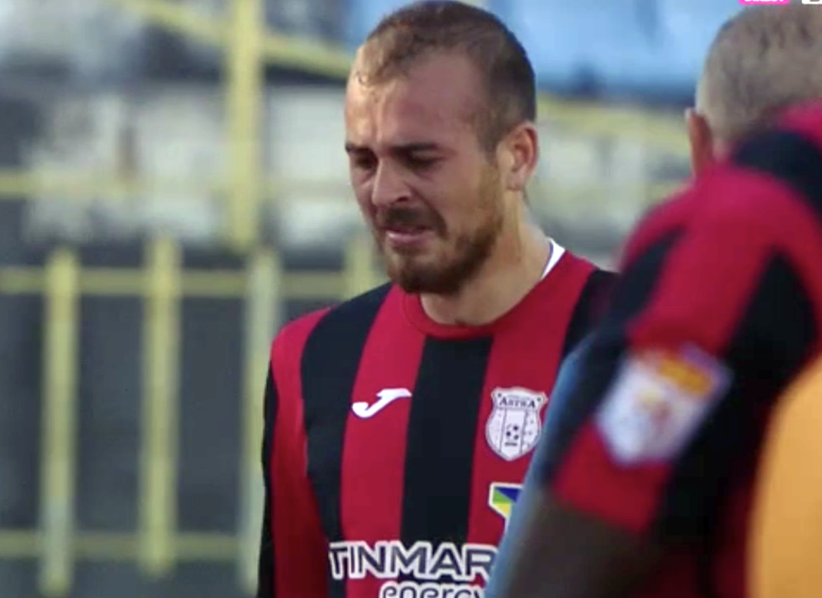 GAZ METAN - ASTRA / FOTO Denis Alibec a ieșit accidentat și a plâns ca un copil