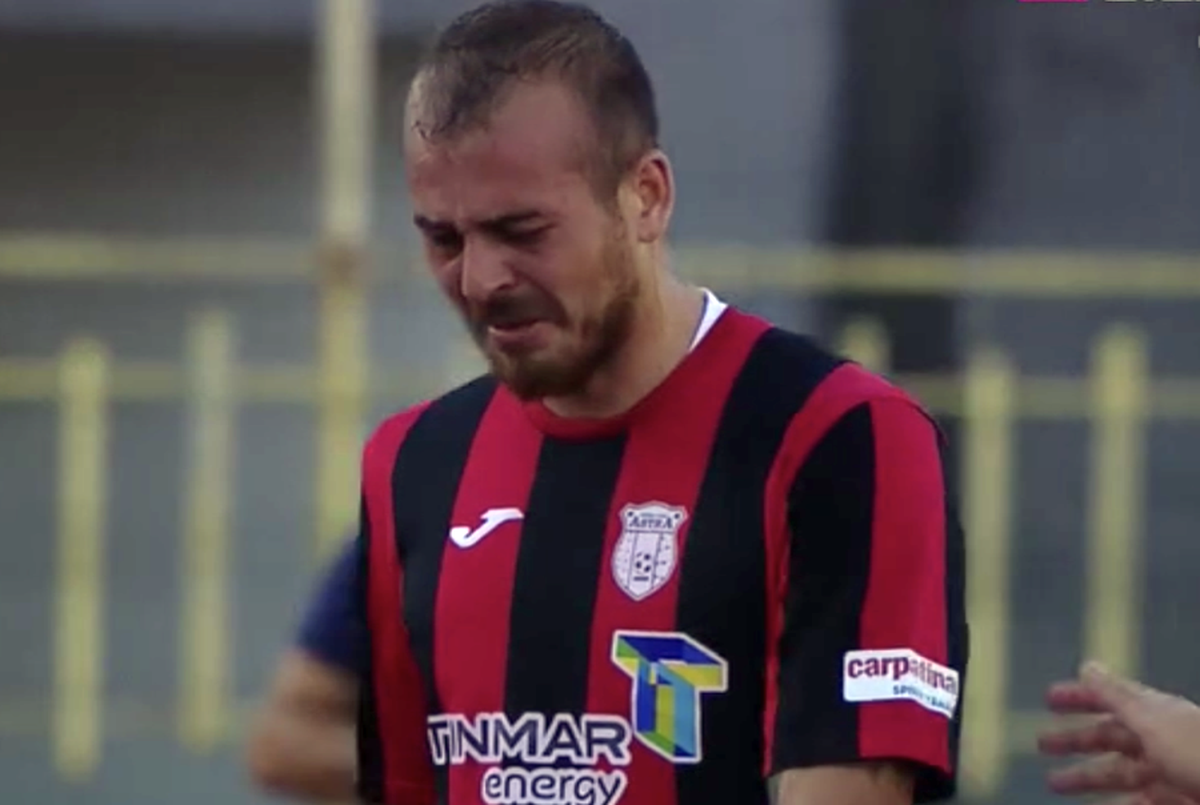 GAZ METAN - ASTRA / FOTO Denis Alibec a ieșit accidentat și a plâns ca un copil