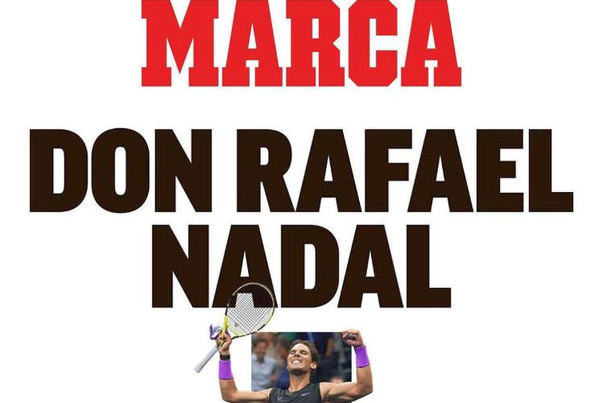 FOTO Rafael Nadal, glorificat de presa internațională după succesul eclatant de la US Open » Cele mai tari pagini întâi