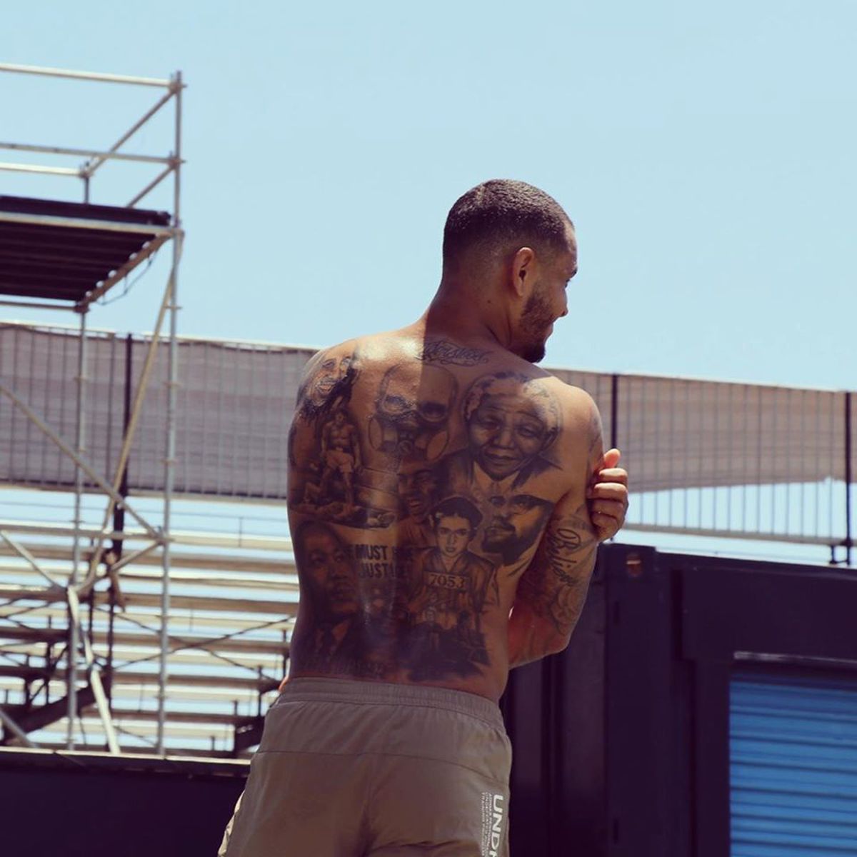 NORVEGIA - SPANIA // FOTO Lecție de istorie! Golgeterul Norvegiei are pe spate tatuate chipurile eroilor care s-au luptat împotriva rasismului