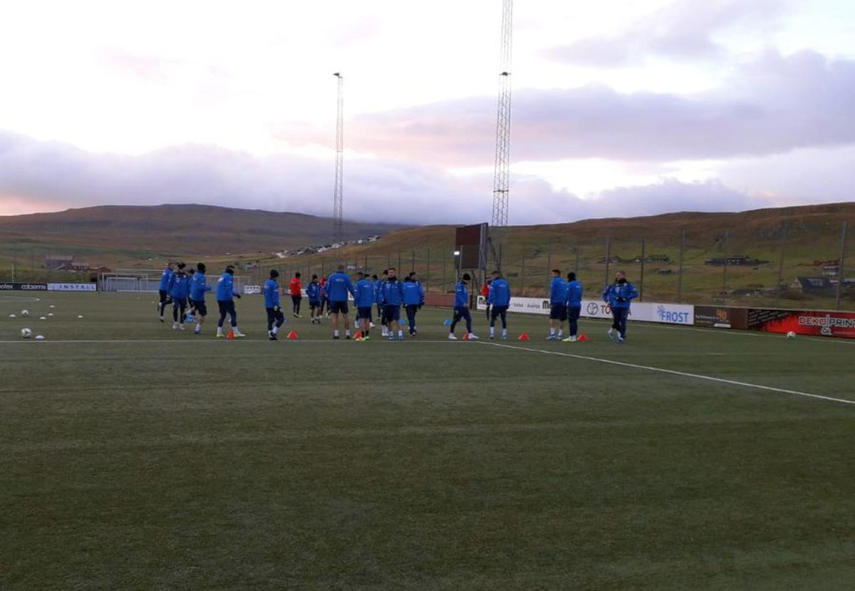 FEROE - ROMÂNIA // VIDEO+FOTO „Tricolorii” lui Contra au susținut antrenamentul pe vânt și frig