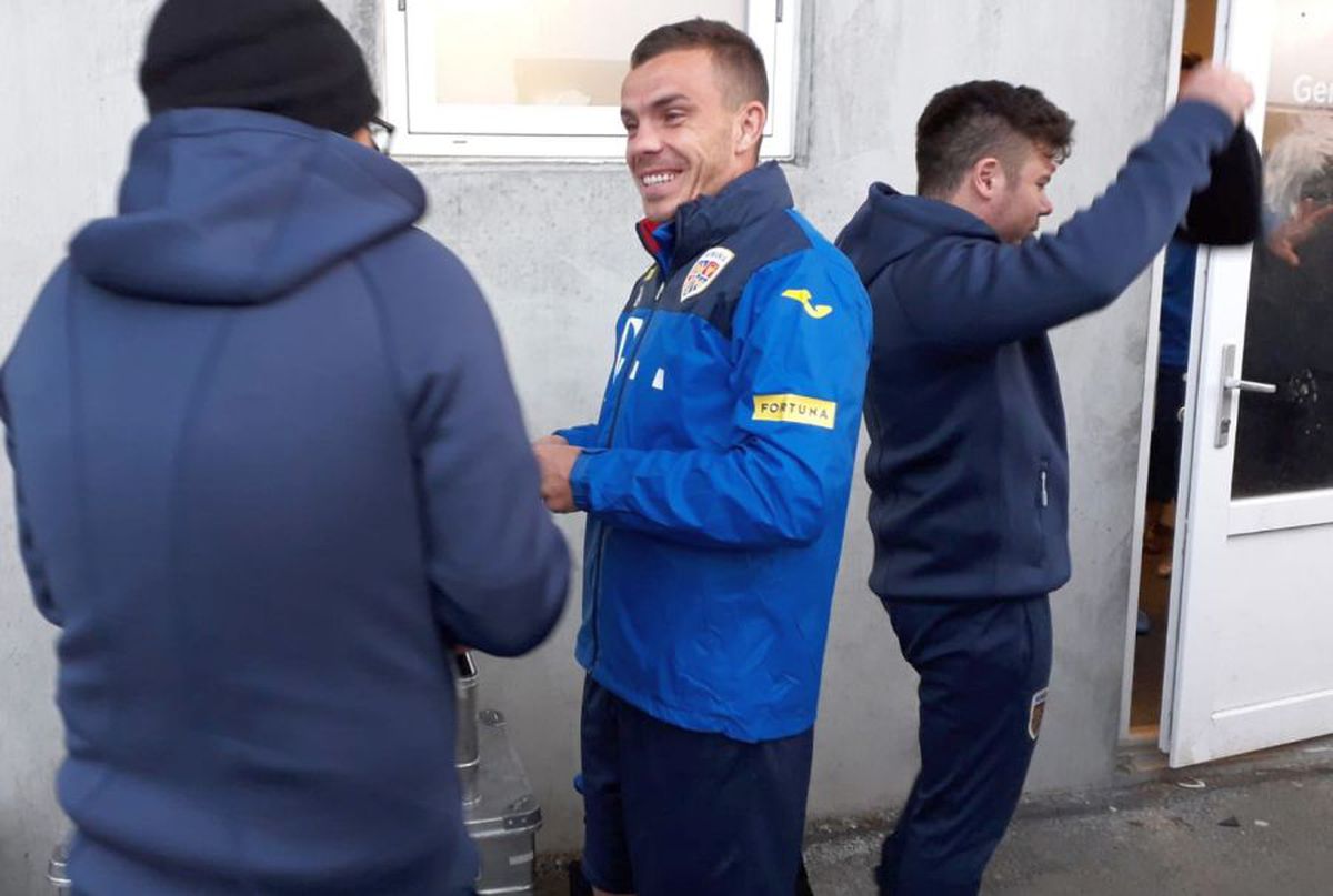 FEROE - ROMÂNIA // FOTO Naționala lui Contra a susținut antrenamentul pe vânt și frig
