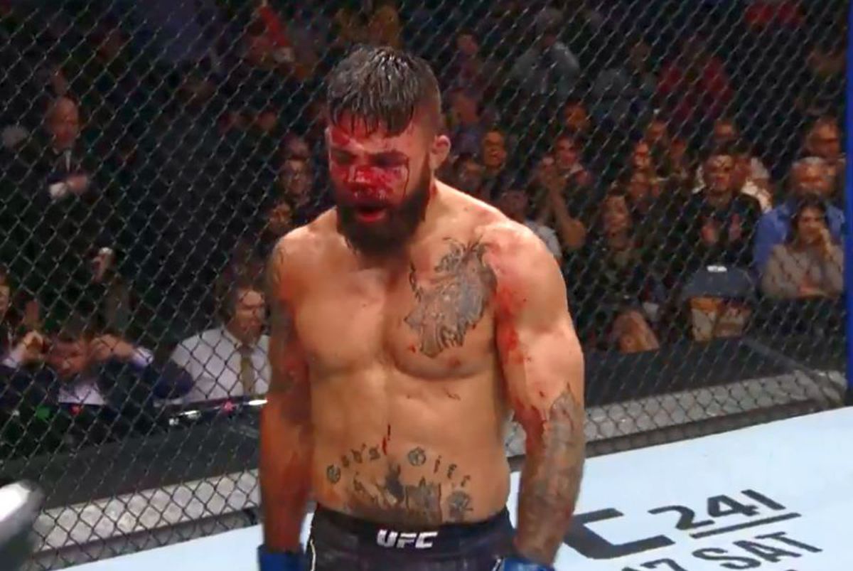UFC URUGUAY // VIDEO+FOTO Imagini cu puternic impact emoțional! Mike Perry a terminat lupta cu nasul rupt