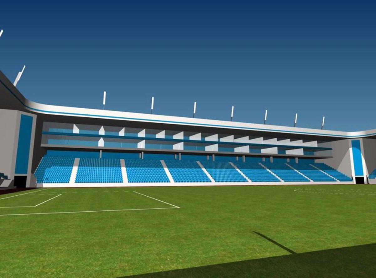 FOTO Încă un stadion de 5 stele în Craiova? Adrian Mititelu a prezentat primele imagini cu arena pe care vrea s-o construiască pentru FC U Craiova 1948! Unde se va situa + toate detaliile