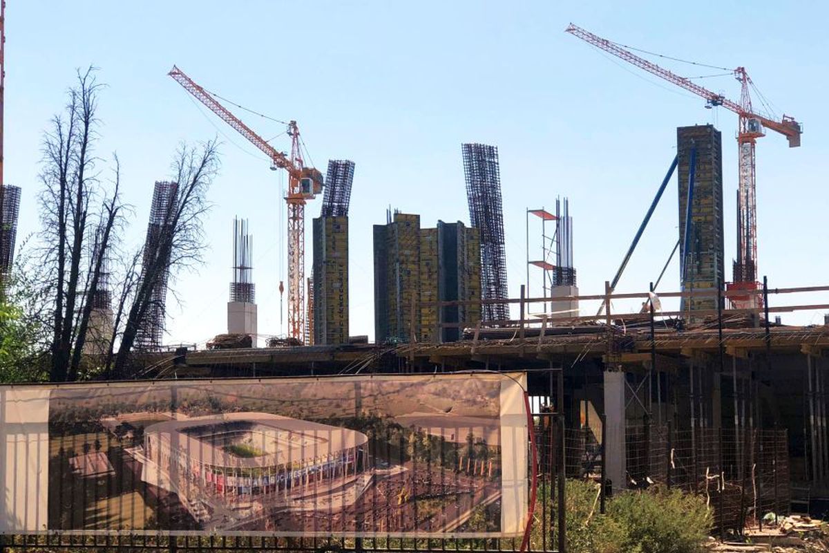 STADIOANE EURO 2020 // FOTO + VIDEO EXCLUSIV Am fost azi pe șantier: cum merg lucrările în Ghencea  + ce se întâmplă în Giuești