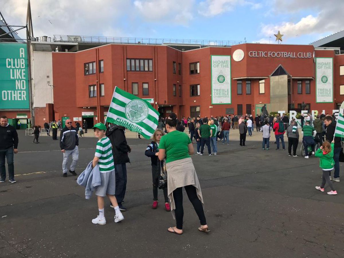 Fanii lui Celtic, înainte de meciul cu CFR