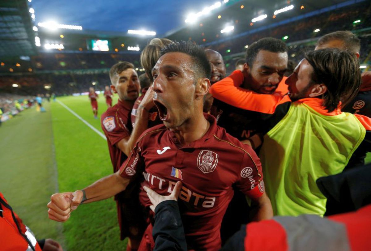 CELTIC - CFR CLUJ 3-4 // VIDEO+FOTO Ce nu s-a văzut la TV: George Țucudean a plâns în hohote după gol + cum s-a trăit calificarea istorică: imagini de colecție