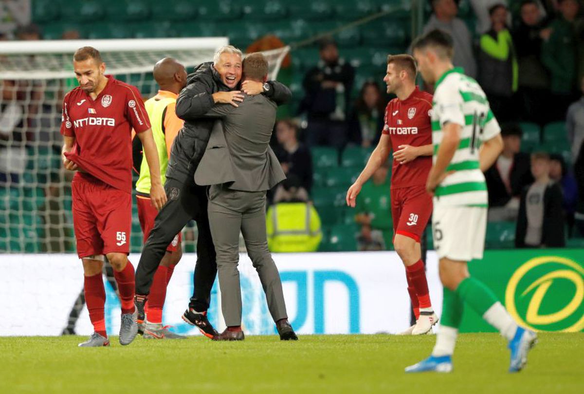 Bucuria CFR-ului după victoria cu Celtic
