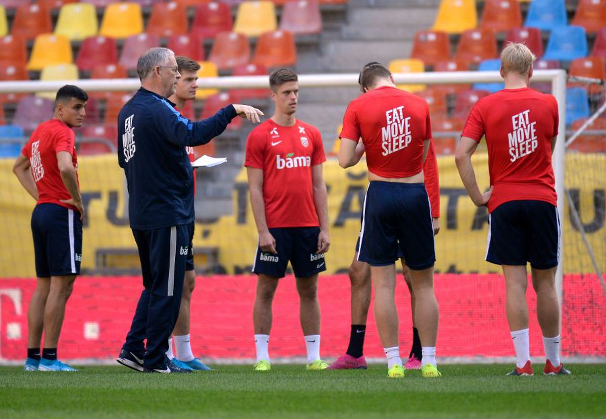 ROMÂNIA - NORVEGIA // VIDEO+FOTO Norvegienii au făcut antrenamentul oficial înaintea meciului cu România » Accesul presei permis pe toată durata ședinței de pregătire