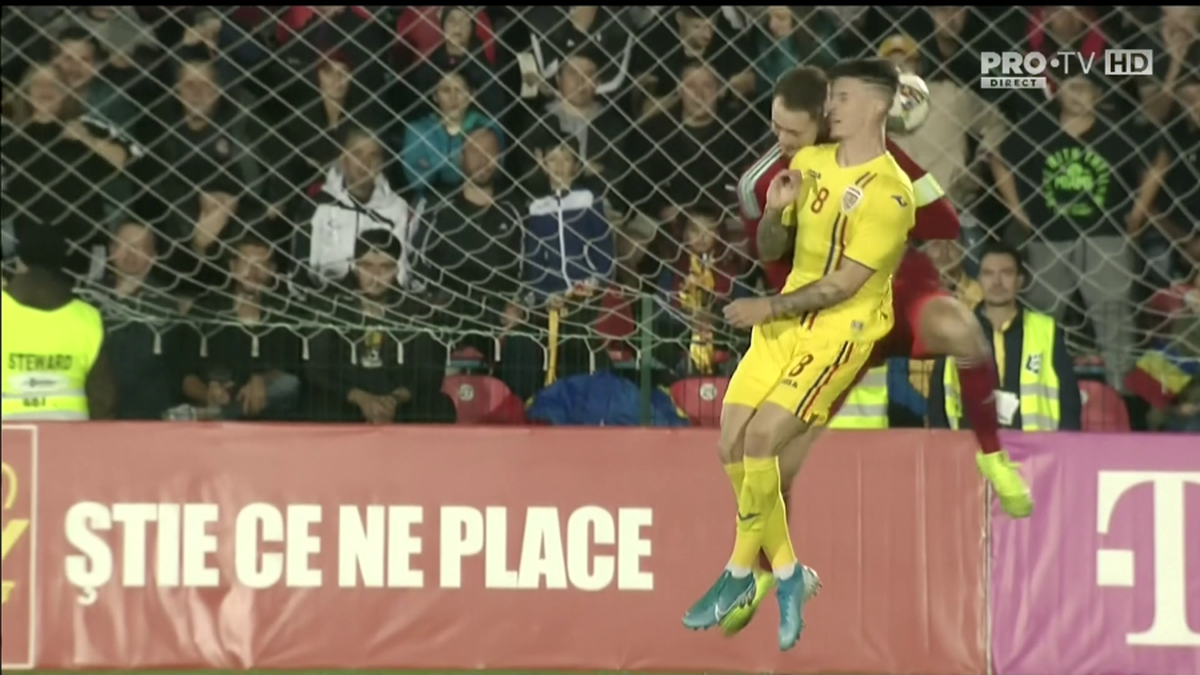 ROMÂNIA U21 - IRLANDA DE NORD U21 // GALERIE FOTO Dennis Man, făcut KO! Portarul nord-irlandezilor a văzut ROȘU direct