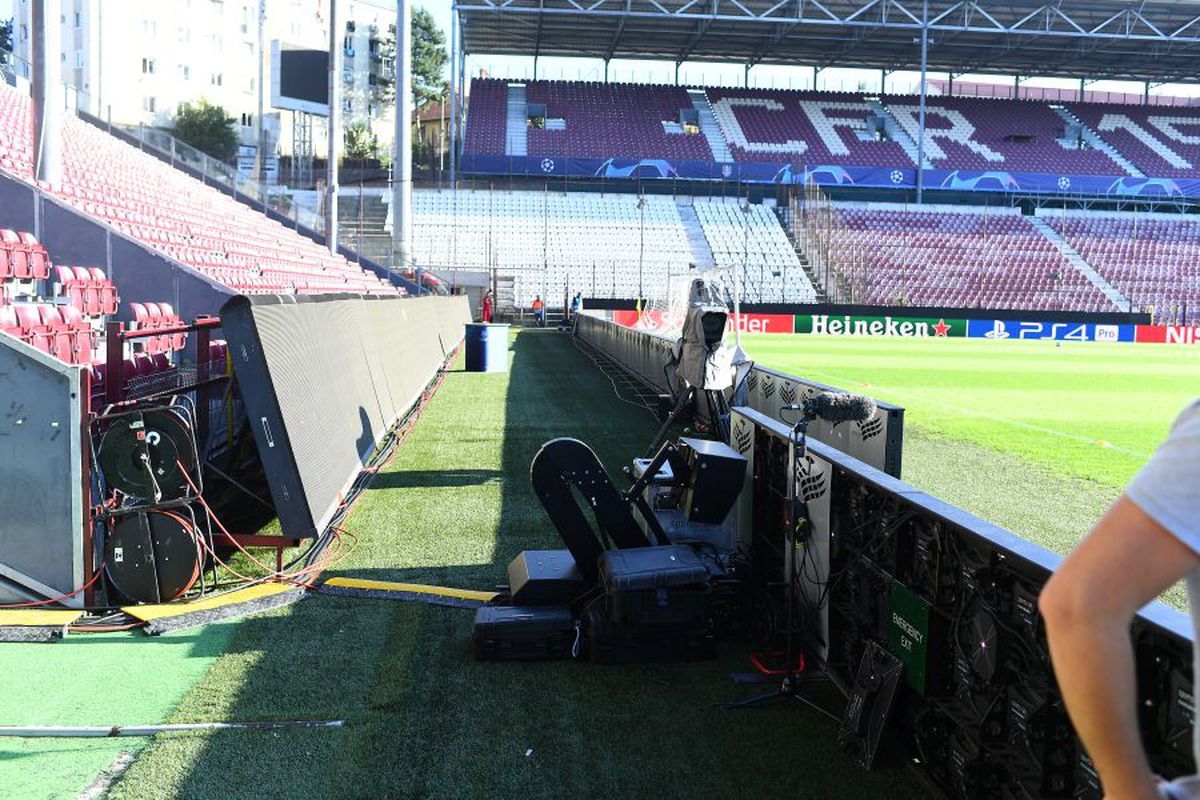 CFR CLUJ - SLAVIA PRAGA // FOTO VAR a venit în România! Primele imagini cu sistemul ultramodern instalat la Cluj pentru CFR - Slavia Praga