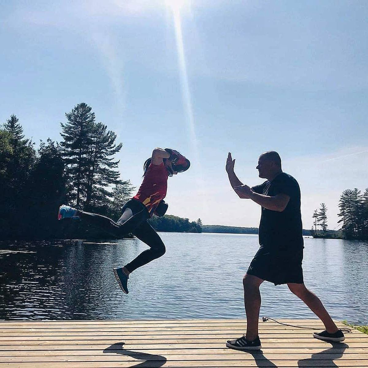 FOTO Diana Belbiță se pregătește de debutul în UFC: bărbatul care e mereu alături de ea