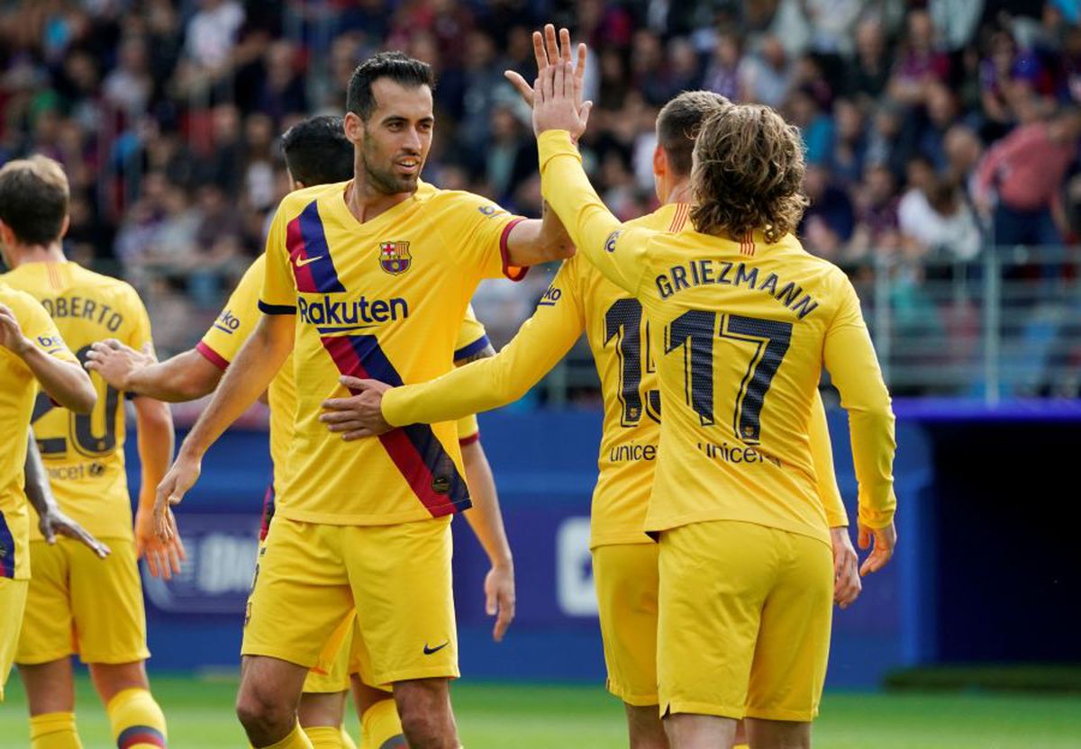 EIBAR - BARCELONA 0-3 // VIDEO + FOTO Catalanii urcă provizoriu pe locul 1! Messi, Suarez și Griezmann au adus victoria