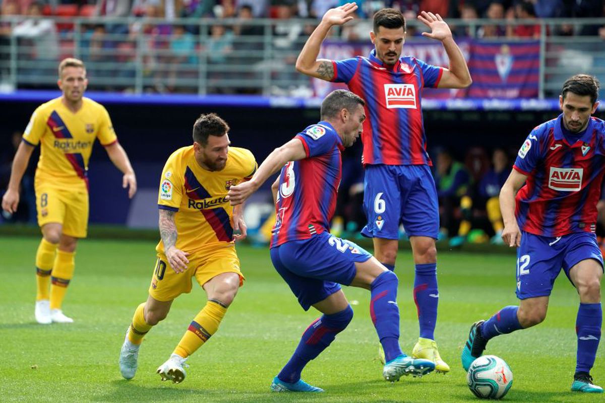 EIBAR - BARCELONA 0-3 // VIDEO + FOTO Catalanii urcă provizoriu pe locul 1! Messi, Suarez și Griezmann au adus victoria