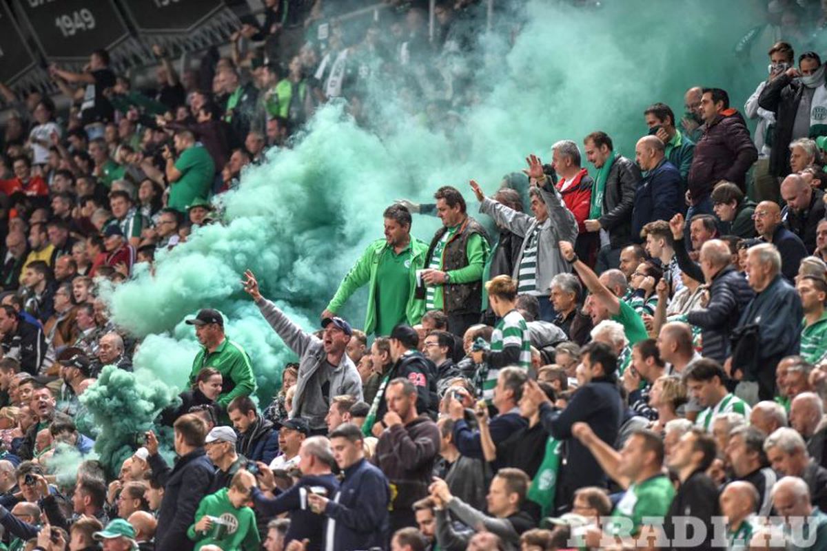 FERENCVAROS - UJPEST 1-0 // VIDEO + FOTO Atmosferă ULUITOARE la derby-ul Ungariei: ultrașii au „incendiat” stadionul!