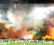 FERENCVAROS - UJPEST 1-0 // VIDEO + FOTO Atmosferă ULUITOARE la derby-ul Ungariei: ultrașii au „incendiat” stadionul!