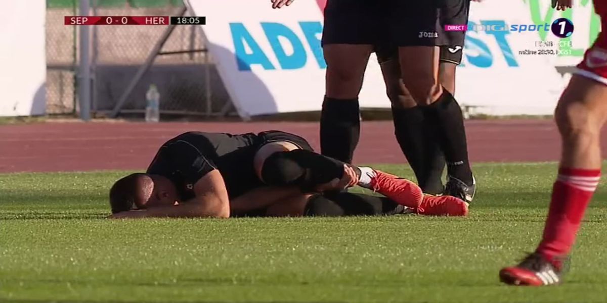 SEPSI - HERMANNSTADT 3-0 // FOTO Intrare horror a lui Ronaldo Deaconu! Faza la care arbitrul a arătat doar „galben”