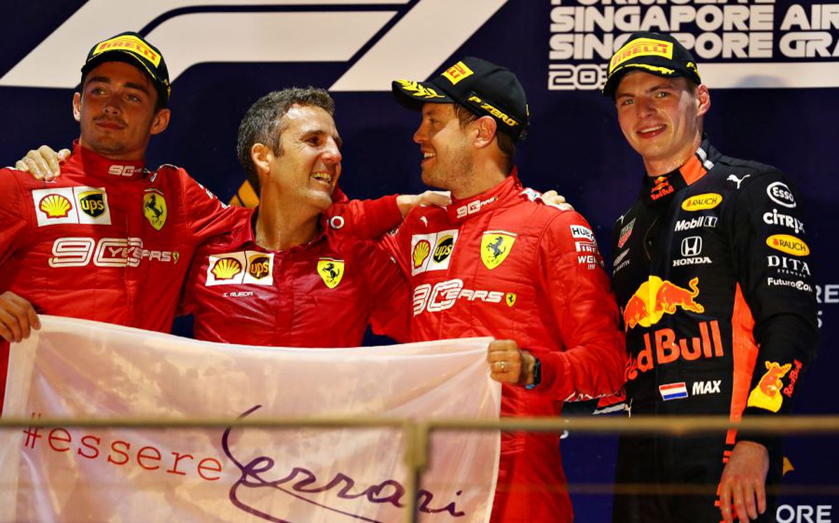 FORMULA 1 / SINGAPORE // FOTO  Sebastian Vettel și Charles Leclerc, primele locuri » Sărbătoare roșie cu mici înțepături
