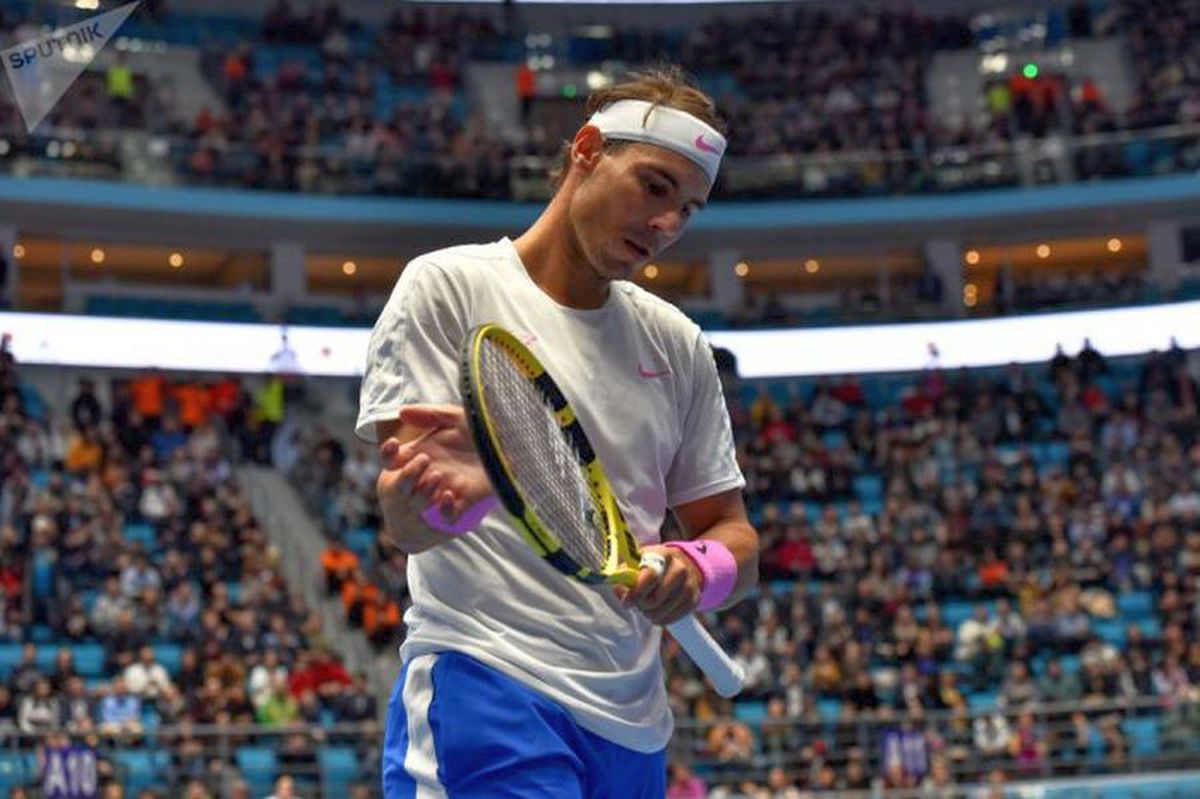 VIDEO + FOTO Dinamovistul Ivan Pesic a urmărit live supermeciul Djokovic - Nadal » Primii doi jucători ai lumii au făcut SHOW în Kazahstan