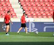 SLAVIA PRAGA - CFR CLUJ // Nicolae Stanciu și colegii săi au făcut antrenamentul oficial înaintea duelului cu CFR Cluj: „Suporterii ne împing de la spate”