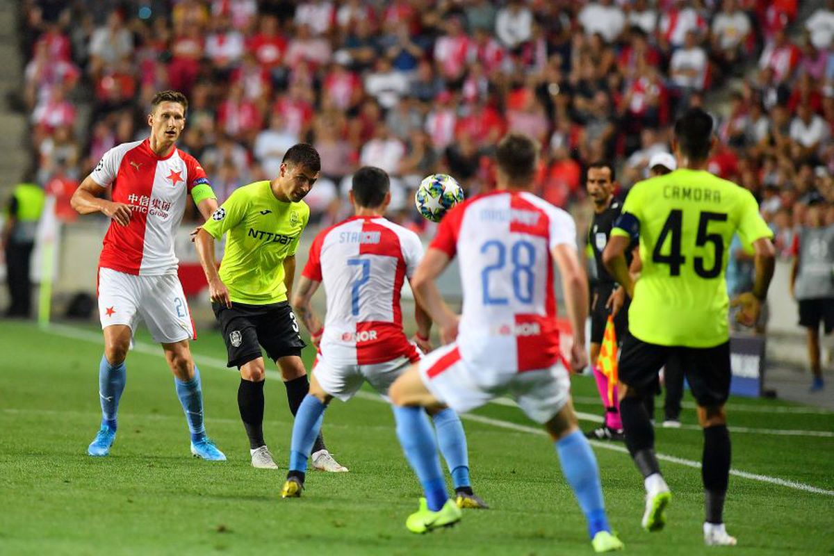 SLAVIA PRAGA - CFR CLUJ 1-0 (2-0 la general) // FOTO+VIDEO // Iluzii de Ligă doar o repriză: CFR a cedat și returul în fața Slaviei Praga și merge în grupele Europa League