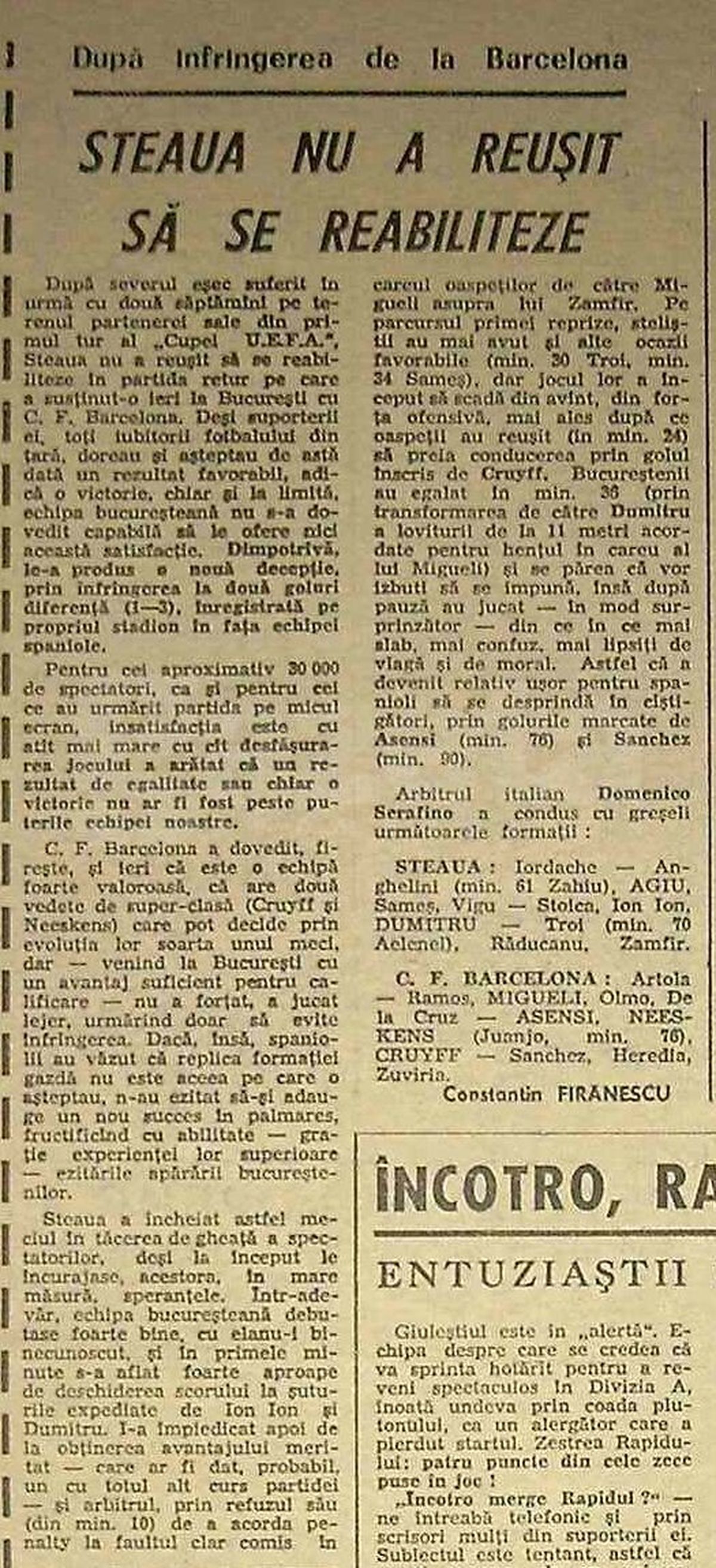 Retro GSP // VIDEO Liță Dumitru: „Cruyff? Un lord! Pele? M-a scuipat!”