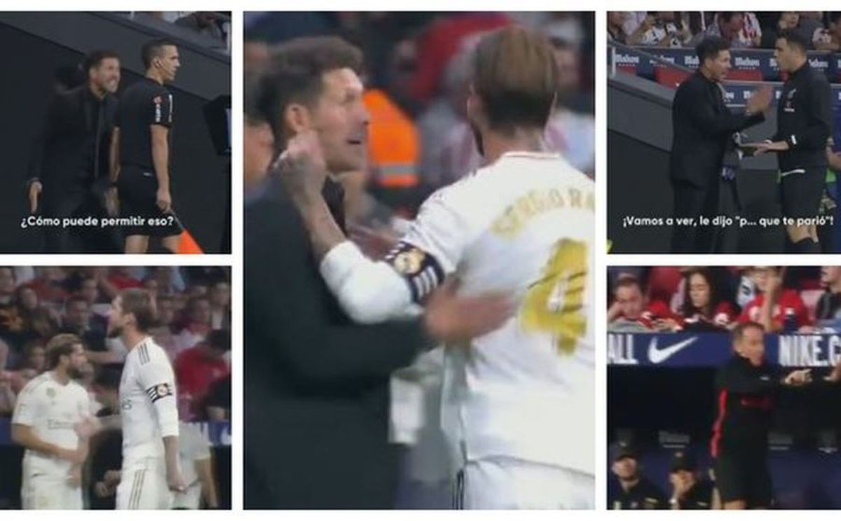 ATLETICO - REAL MADRID // Sergio Ramos a înjurat tușierul: „Curva care te-a făcut!” » Simeone a luat foc: „Cum îi permiți?”