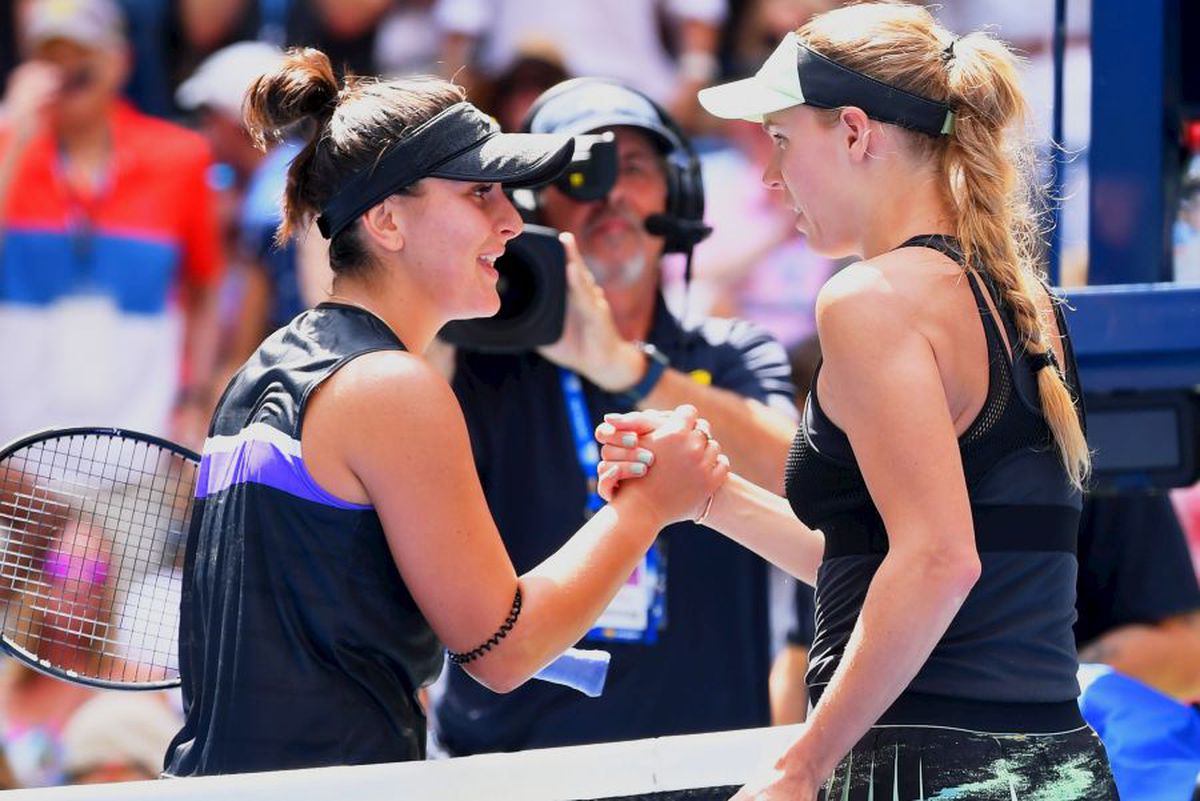BIANCA ANDREESCU - CAROLINE WOZNIACKI 6-4, 6-4 // „Magica” Bianca Andreescu face o victimă de top și se califică în optimi la US Open