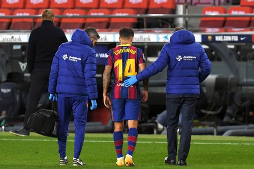 Philippe Coutinho, accidentat în Barcelona - Eibar // foto: Guliver/gettyimages
