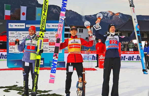 Ryoyu Kobayashi zboară spre istorie în Turneul celor Patru Trambuline! 10 cm i-au adus victoria de la Garmisch-Partenkirchen