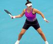 Bianca Andreescu, în timpul meciului cu Muguruza de la Adelaide / Sursă foto: Guliver/Getty Images
