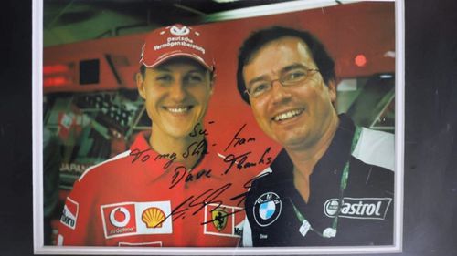 Michael Schumacher și bucătarul Dave Freeman