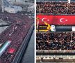 2025 a început în Turcia cu un protest și o participare numerică nemaipomenită a oamenilor la Istanbul. În această dimineață, pe podul Galata, și fani ai cluburilor din metropola de pe Bosfor au scandat mesajul: „Eliberați Palestina”.