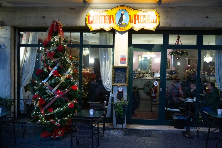 Cafeneaua La Pulcinella din Parma FOTO: Ionuţ Iordache (GSP)