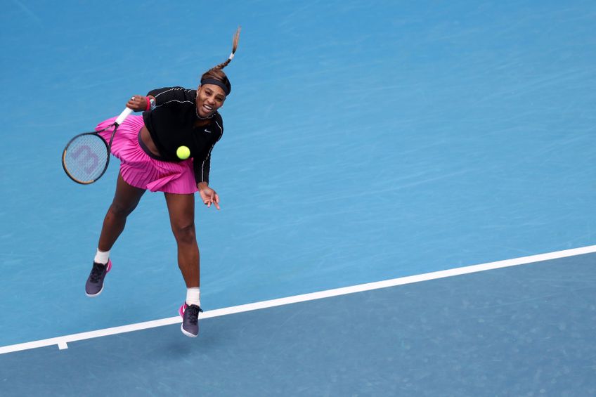 Serena Williams în acțiune la Melbourne FOTO Guliver/GettyImages