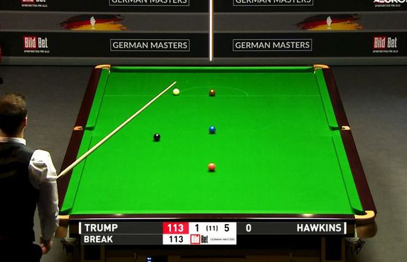 Efectul care sfidează logica! Judd Trump, liderul mondial la snooker, a executat o lovitură de neînțeles