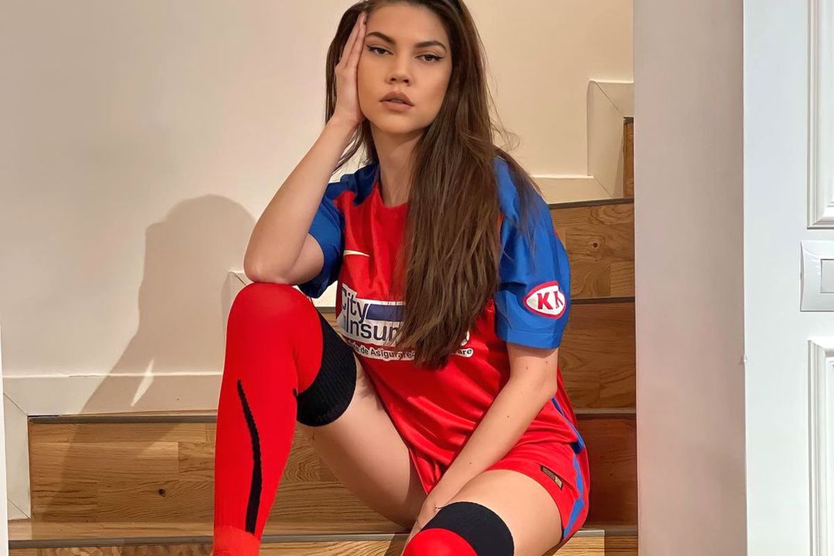 Miss World România ține cu FCSB » Cum i-a încurajat Mădălina Buftea pe roș-albaștri înaintea derby-ului cu Dinamo