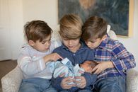 Imagine emoționantă în familia Phelps » „Băieții sunt captivați de cel mai nou frate al lor, vor să aibă grijă de el”