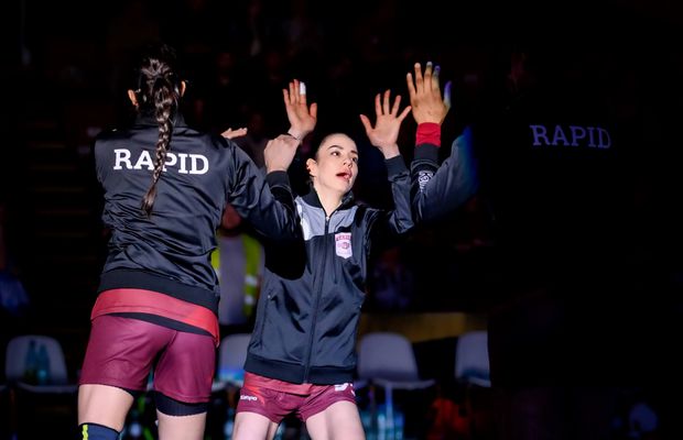 Rapid, învingătoare în duelul cu Gloria Bistrița