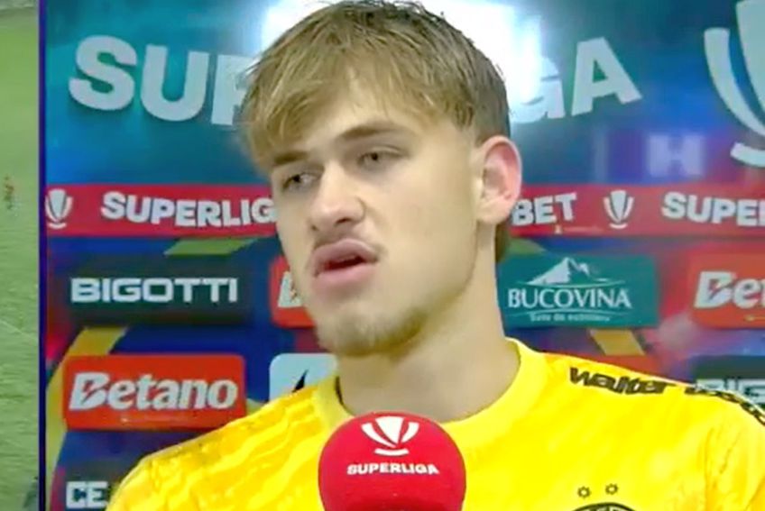 Matei Popa a debutat la FCSB în meciul cu Csikszereda // FOTO: captură Digi Sport