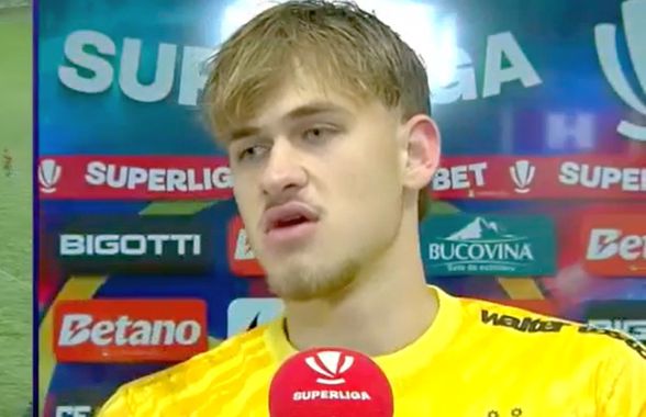 Matei Popa a debutat la FCSB cu un „clean sheet” și a dat declarația serii: „I-am zis să stea aproape de ambulanță”
