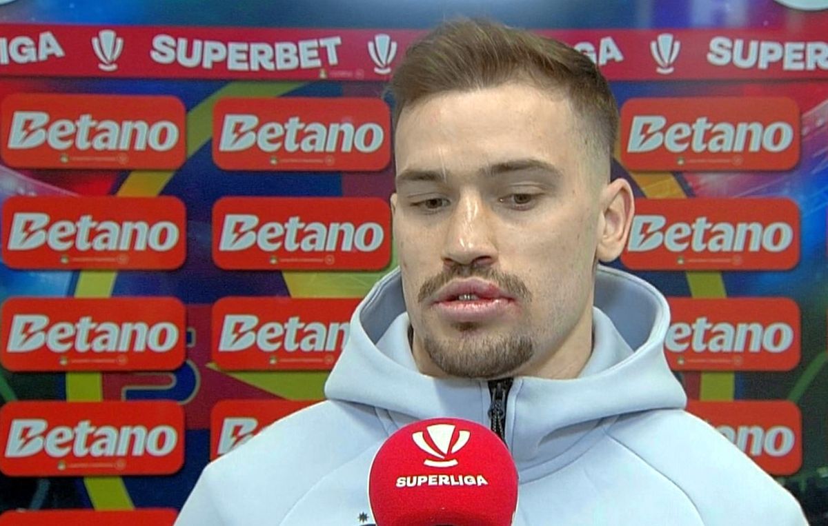 Cu buza rănită, Darius Olaru a strigat ironic la interviu: „Am simulat din nou!”