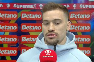 Cu buza umflată, Darius Olaru a strigat ironic la interviu: „Am simulat din nou”